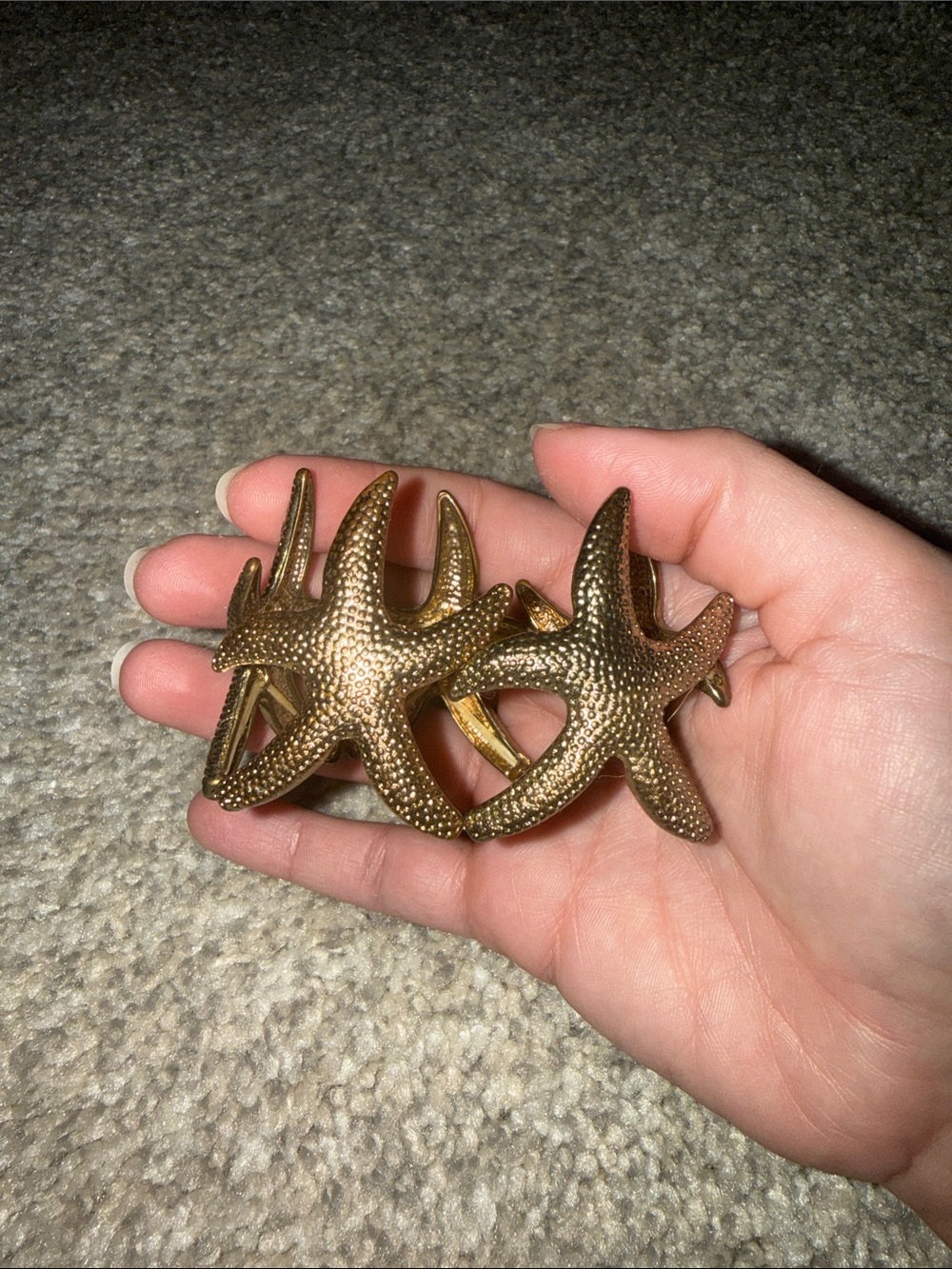 Gold Starfish Stretch Bracelet - Beach Inspired Women’s Jewelry